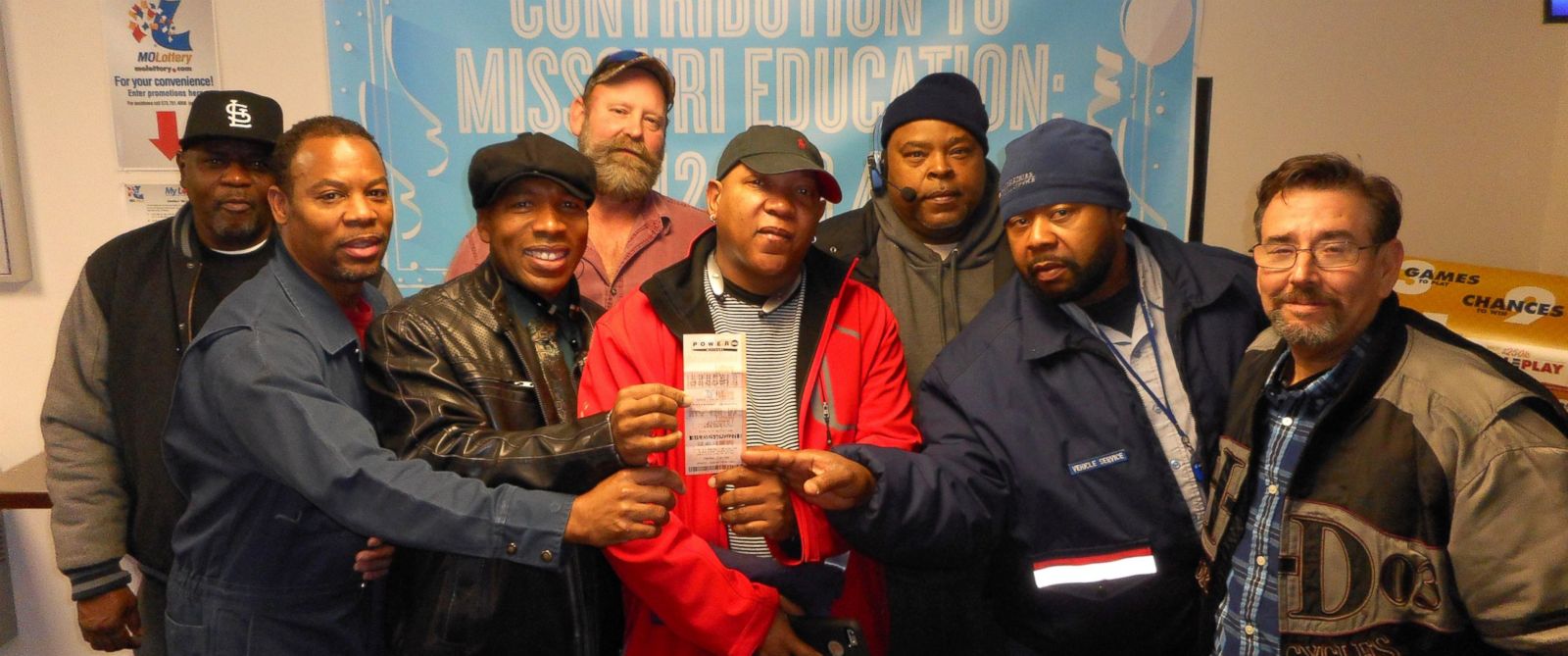 eight US postal service workers win $1 million with US Powerball